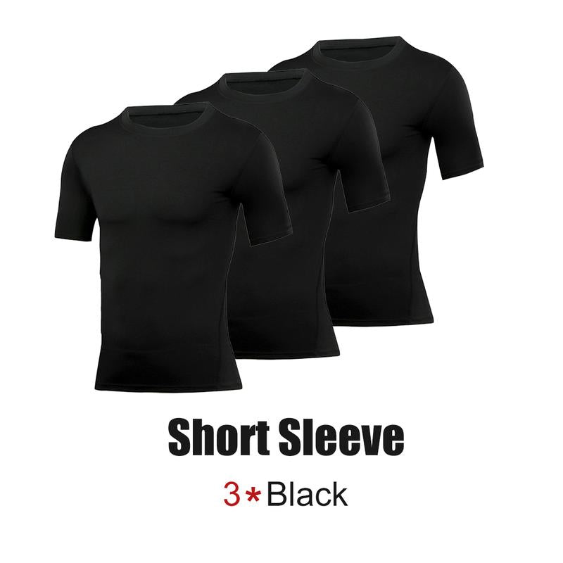 PSYCHE Compression Long Sleeve Shirts for Spring, Quick Drying Breathable Fit Sports T-Shirt, Men'S Sportswear Clothing for Gym Running Football, Mens Sports Clothes Outdoorfun
