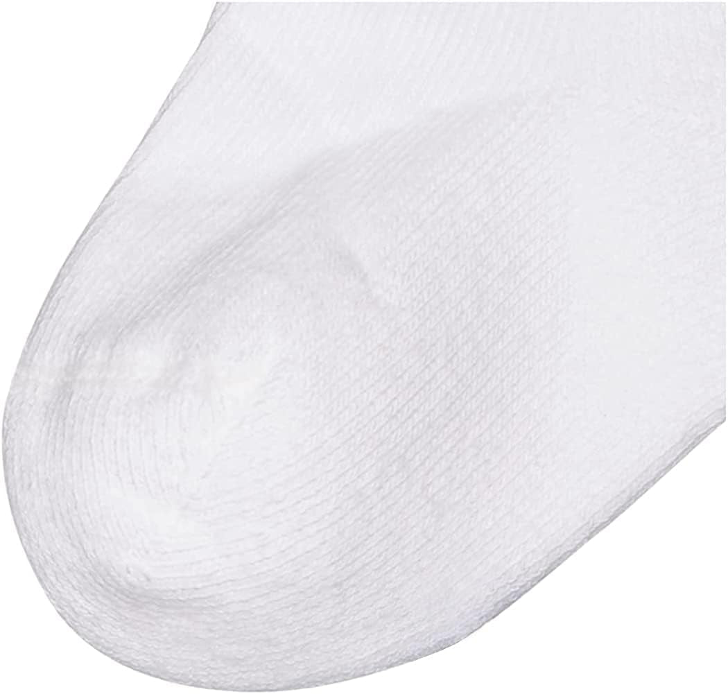 Big Boys' Seamless-Toe Quarter Athletic Socks (Pack of 6)