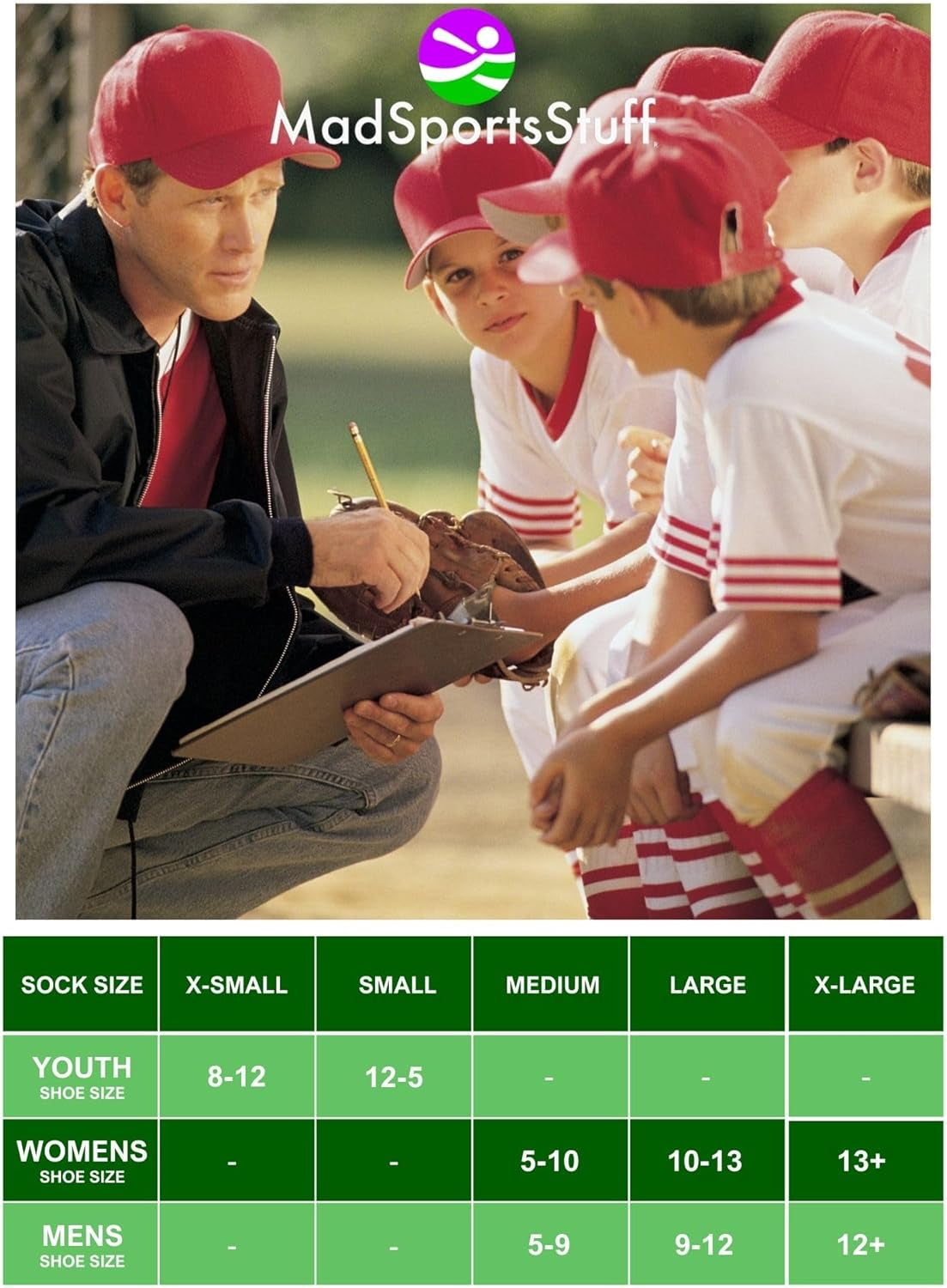 Baseball & Softball Socks for Boys, Girls, Men & Women over the Calf Tall Socks Youth & Adults Football