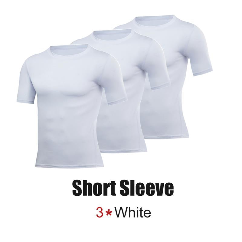 PSYCHE Compression Long Sleeve Shirts for Spring, Quick Drying Breathable Fit Sports T-Shirt, Men'S Sportswear Clothing for Gym Running Football, Mens Sports Clothes Outdoorfun