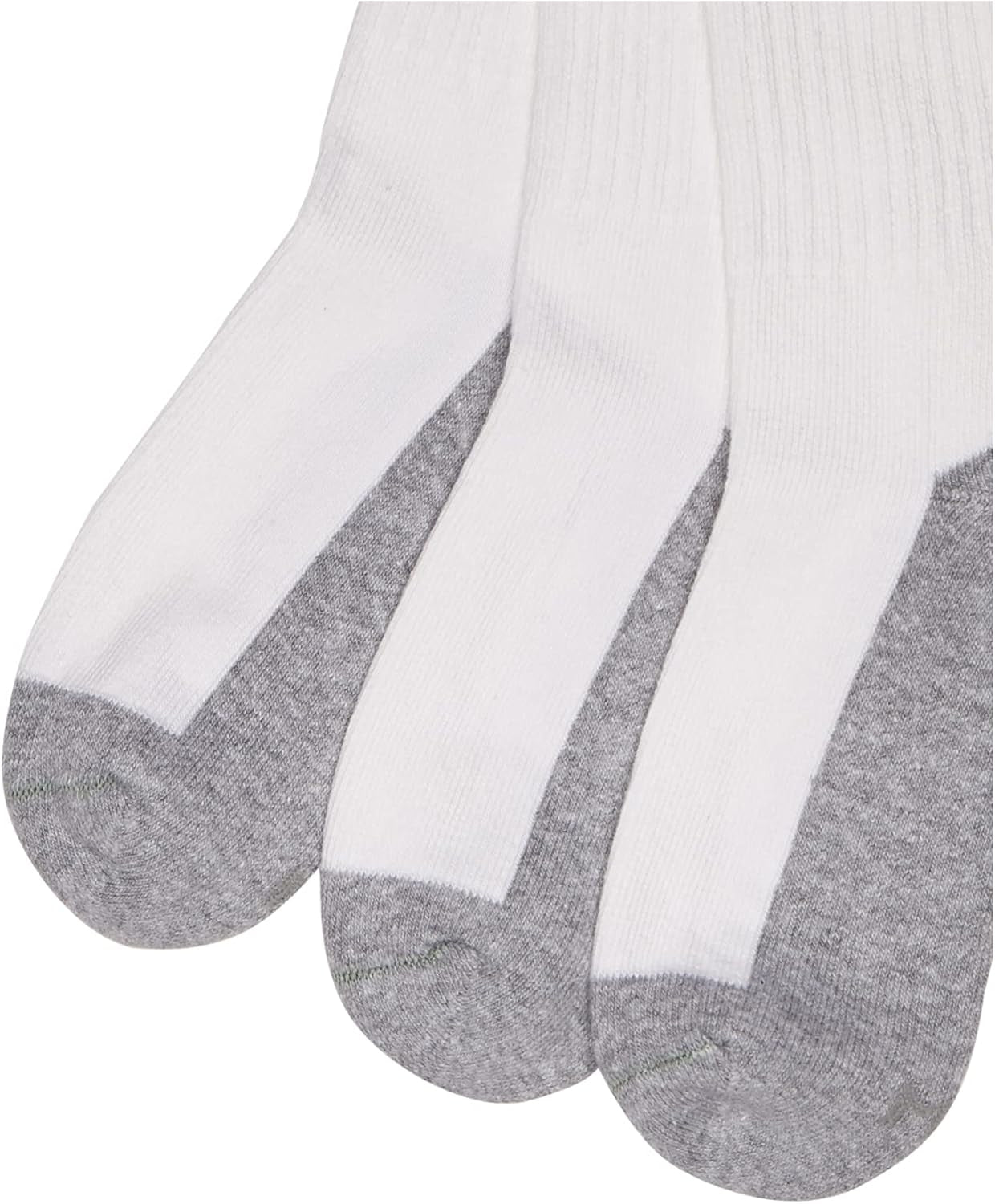 Seamless Toe Athletic Crew Socks 6-Pack