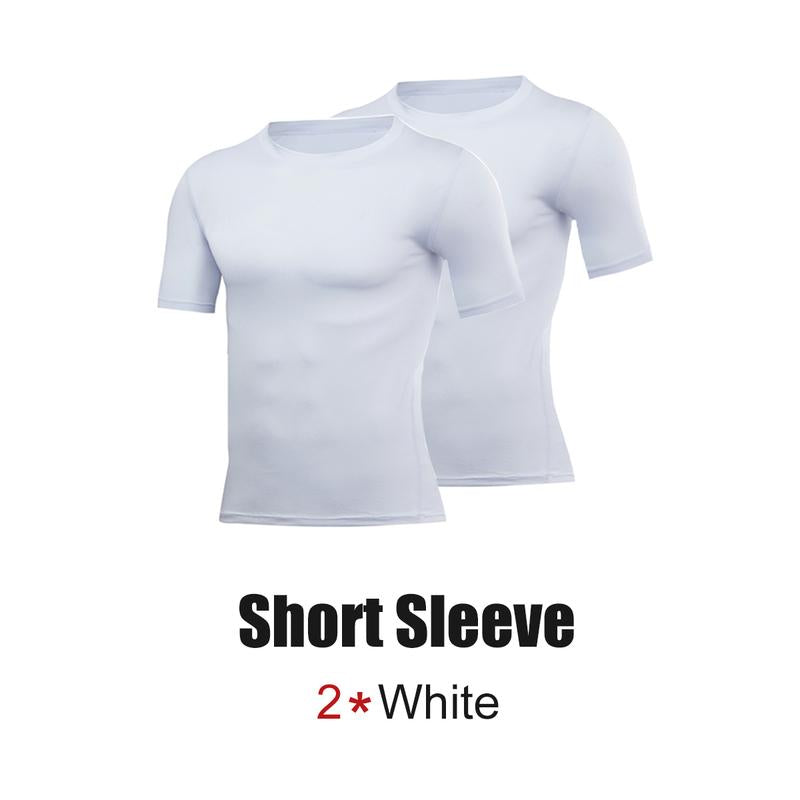 PSYCHE Compression Long Sleeve Shirts for Spring, Quick Drying Breathable Fit Sports T-Shirt, Men'S Sportswear Clothing for Gym Running Football, Mens Sports Clothes Outdoorfun