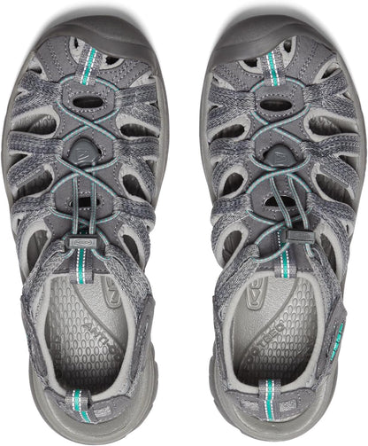 Women'S Whisper Closed Toe Sport Sandals, Medium Grey/Peacock Green, 8 US