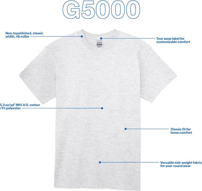 Adult Heavy Cotton T-Shirt, Style G5000, Multipack