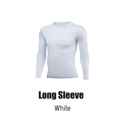 PSYCHE Compression Long Sleeve Shirts for Spring, Quick Drying Breathable Fit Sports T-Shirt, Men'S Sportswear Clothing for Gym Running Football, Mens Sports Clothes Outdoorfun
