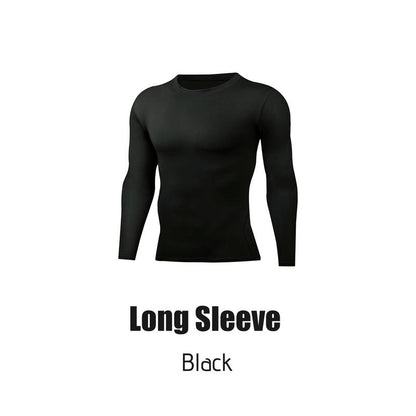 PSYCHE Compression Long Sleeve Shirts for Spring, Quick Drying Breathable Fit Sports T-Shirt, Men'S Sportswear Clothing for Gym Running Football, Mens Sports Clothes Outdoorfun