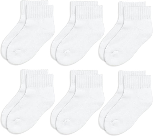 Big Boys' Seamless-Toe Quarter Athletic Socks (Pack of 6)