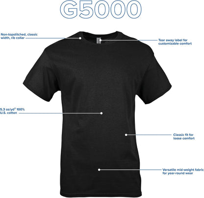 Adult Heavy Cotton T-Shirt, Style G5000, Multipack