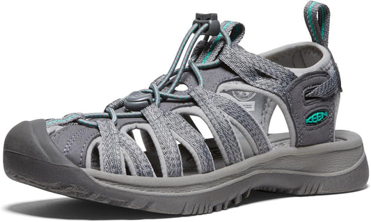 Women'S Whisper Closed Toe Sport Sandals, Medium Grey/Peacock Green, 8 US